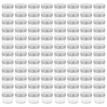 Jampotten Met Zilverkleurige Deksels 96 St 110 Ml Glas