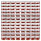 Jampotten 110 ml glas zilverkleurige deksels 96 stuks
