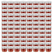 Jampotten 110 ml glas zilverkleurige deksels 96 stuks