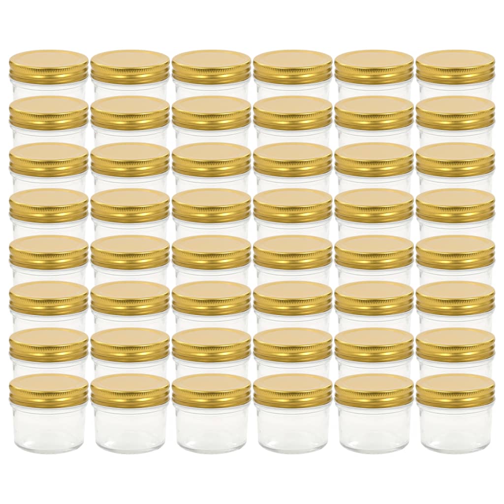 Jampotten Met Kleurige Deksels 110 Ml Glas