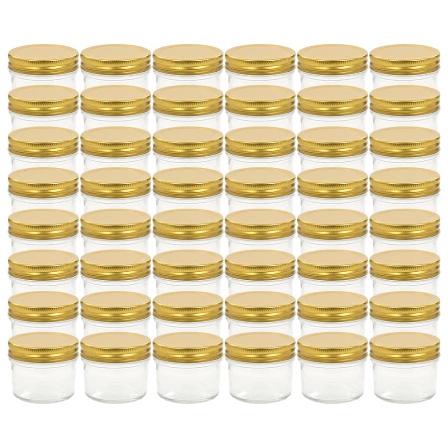 Jampotten Met Kleurige Deksels 110 Ml Glas