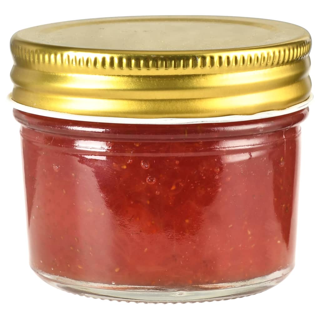 Jampotten Met Kleurige Deksels 110 Ml Glas