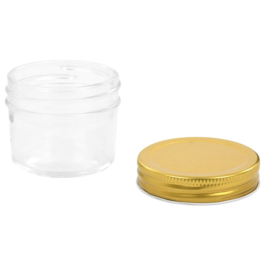 Jampotten Met Kleurige Deksels 110 Ml Glas