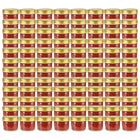 Jampotten 110 ml glas met goudkleurige deksels 96 stuks