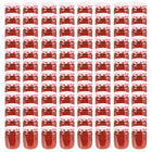 Jam jars with white and red lids 96 pcs 230 ml glass