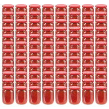 Jampotten Met Rode Deksels 230 Ml Glas 96 Rood