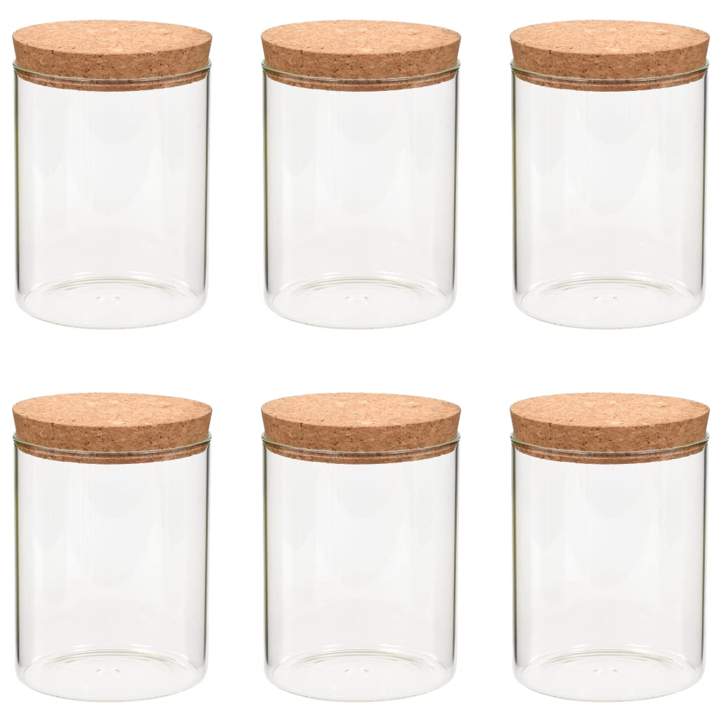 Opbergpotten Met Kurken Deksel 50 Ml Glas 650
