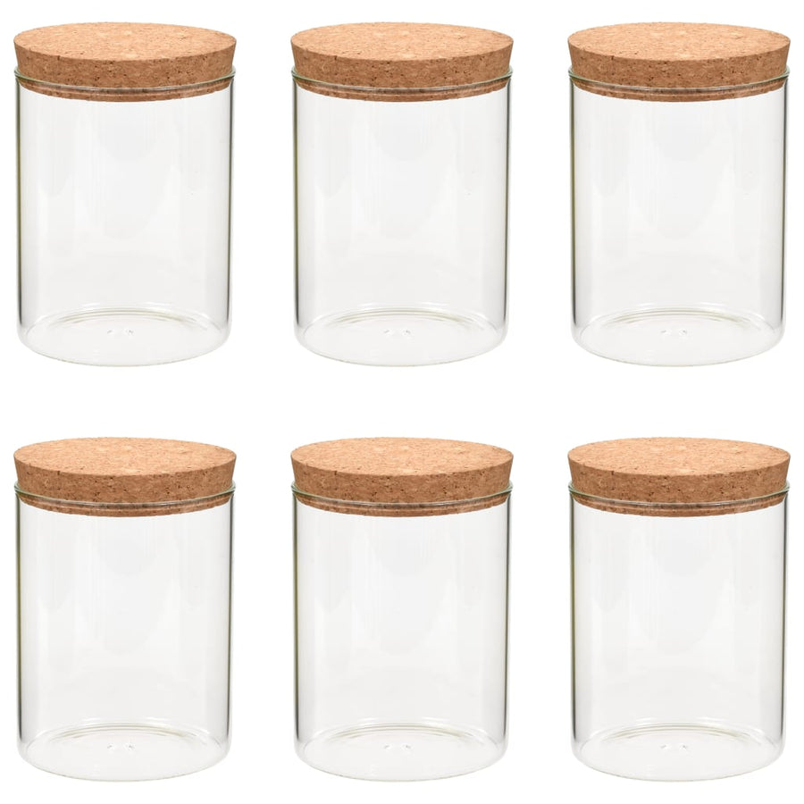 Opbergpotten Met Kurken Deksel 50 Ml Glas 650