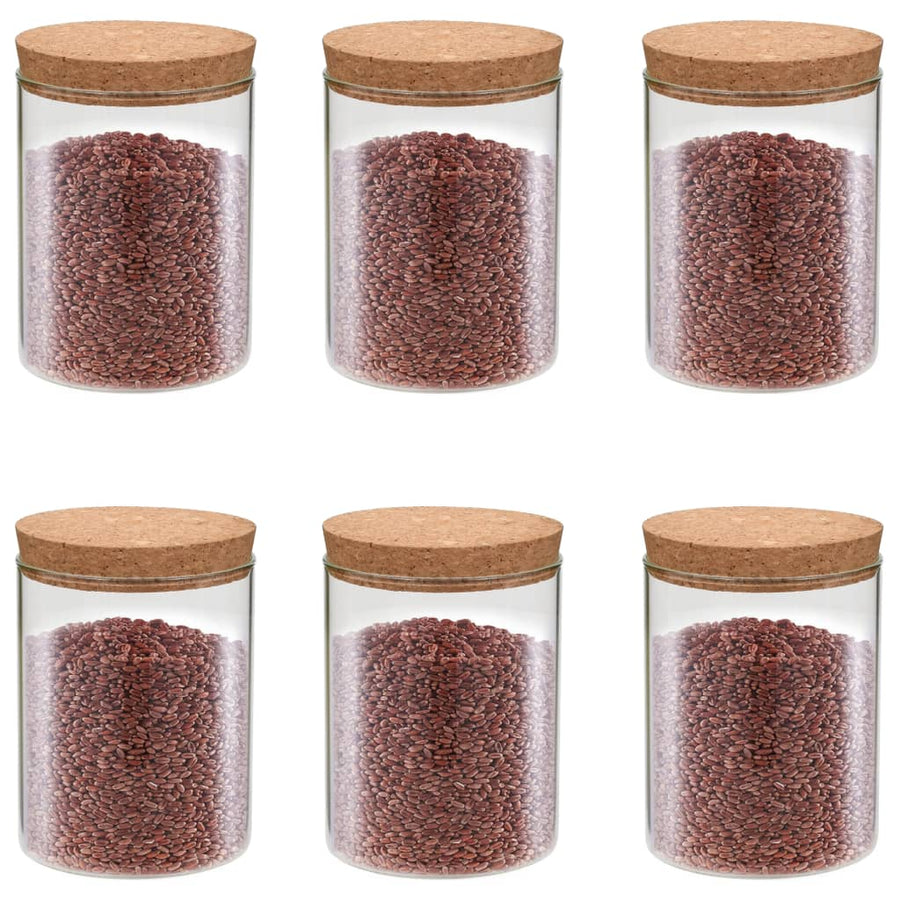 Opbergpotten Met Kurken Deksel 50 Ml Glas 650