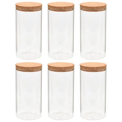 Opbergpotten Met Kurken Deksel Ml Glas 1100