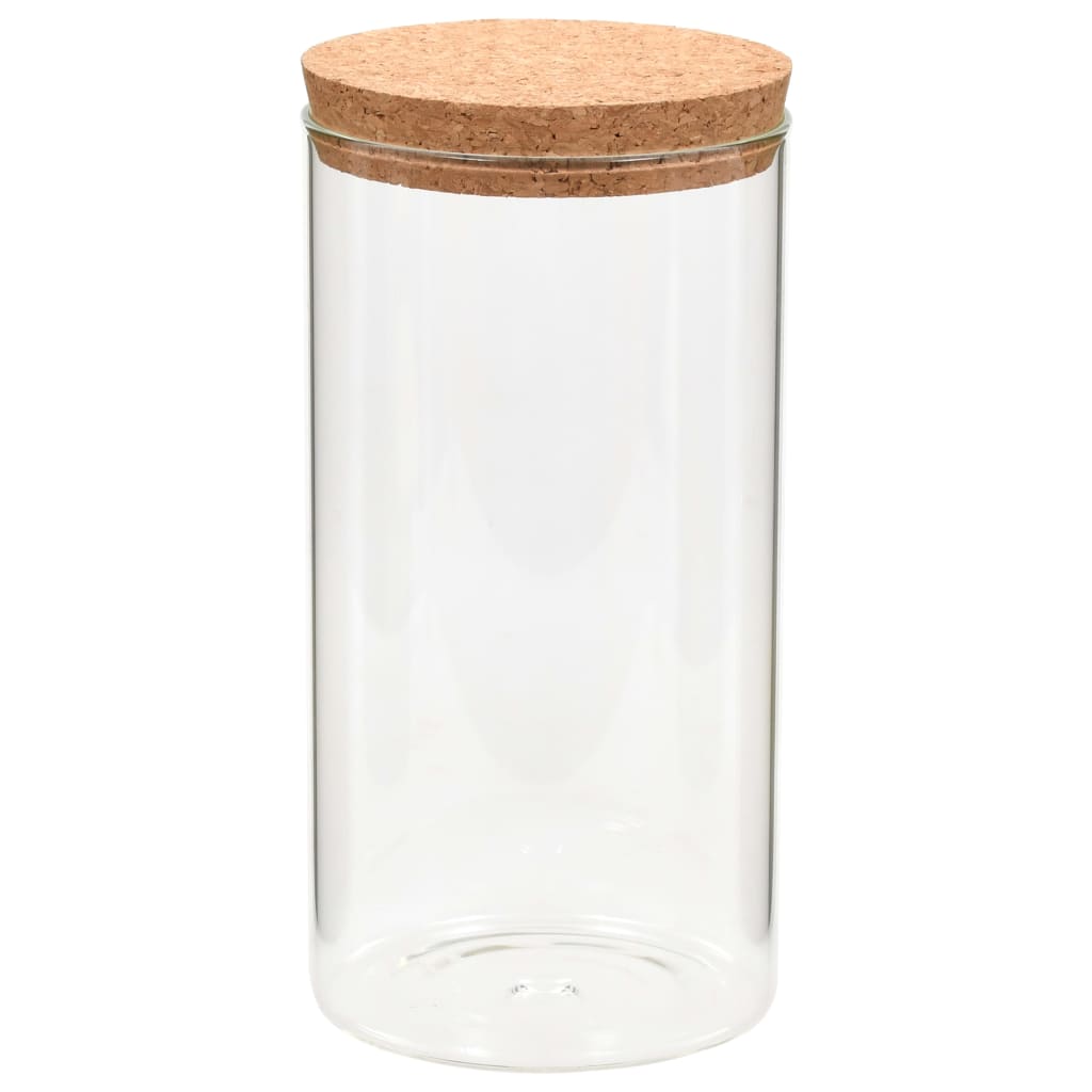 Opbergpotten Met Kurken Deksel Ml Glas 1100