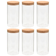 Opbergpotten Met Kurken Deksel Ml Glas 1400