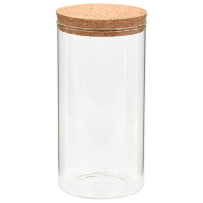 Opbergpotten Met Kurken Deksel Ml Glas 1400