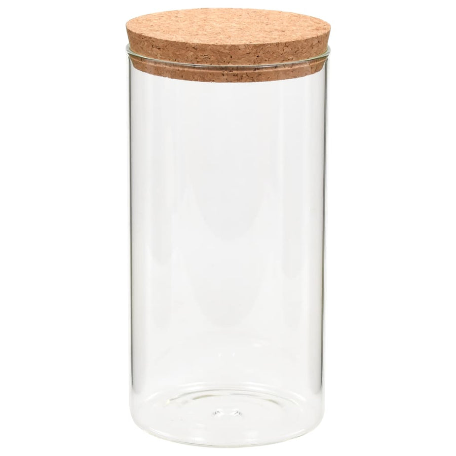 Opbergpotten Met Kurken Deksel Ml Glas 1400
