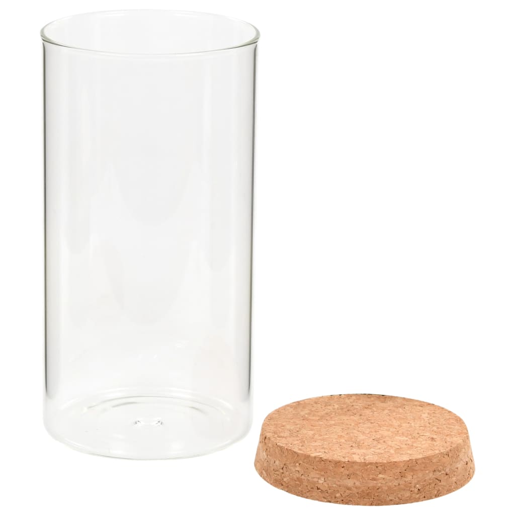Opbergpotten Met Kurken Deksel Ml Glas 1400