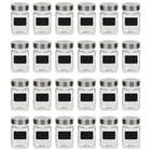 Opbergpotten 24 st 300 ml met stickers