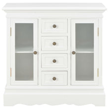 Dressoir 70X28X70 Cm Massief Grenenhout Wit