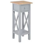 Side table 27x27x65.5 cm wood grey