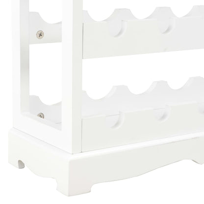 Wijnkast 70X22,5X70,5 Cm Mdf Bruin en wit