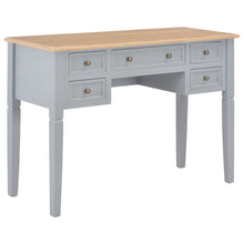 Schrijftafel 109,5X45X77,5 Cm Hout Grijs Bruin en grijs