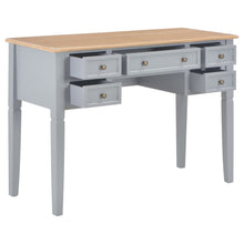 Schrijftafel 109,5X45X77,5 Cm Hout Grijs Bruin en grijs