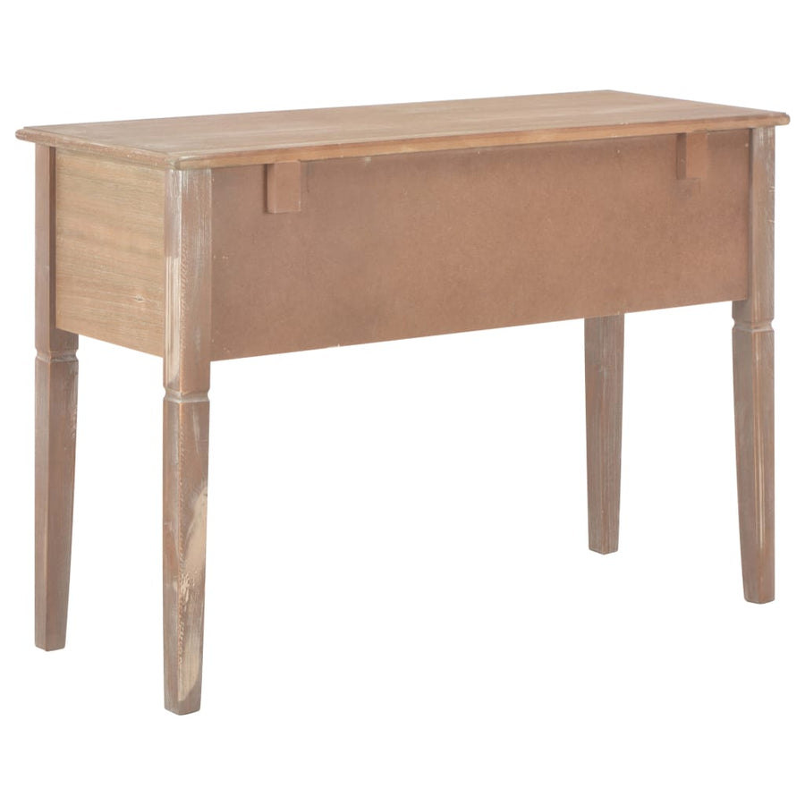 Schrijftafel 109,5X45X77,5 Cm Hout Bruin