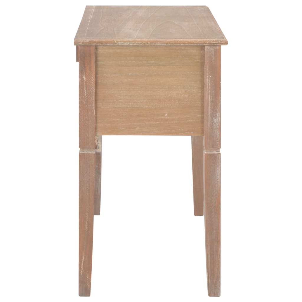 Schrijftafel 109,5X45X77,5 Cm Hout Bruin