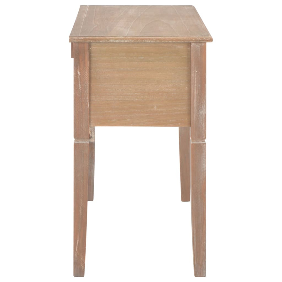 Schrijftafel 109,5X45X77,5 Cm Hout Bruin