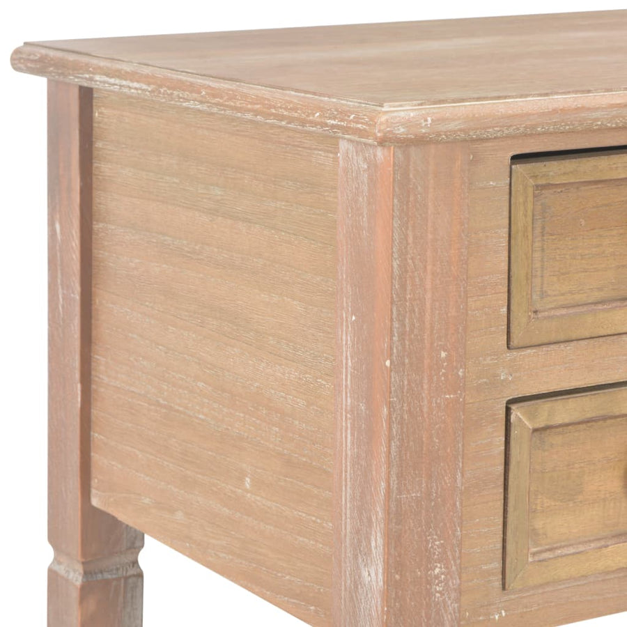 Schrijftafel 109,5X45X77,5 Cm Hout Bruin