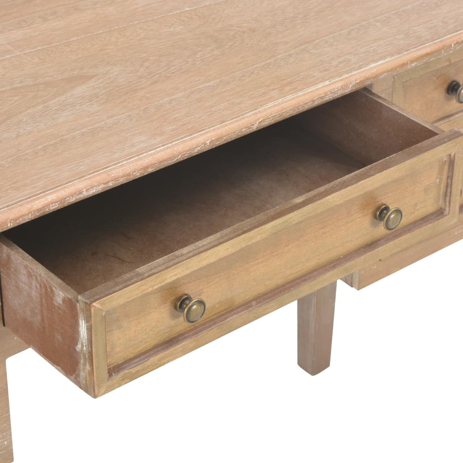 Schrijftafel 109,5X45X77,5 Cm Hout Bruin