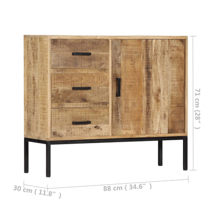 Dressoir 88X30X71 Cm massief mangohout