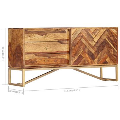 Dressoir 118X30X60 Cm Massief Acaciahout