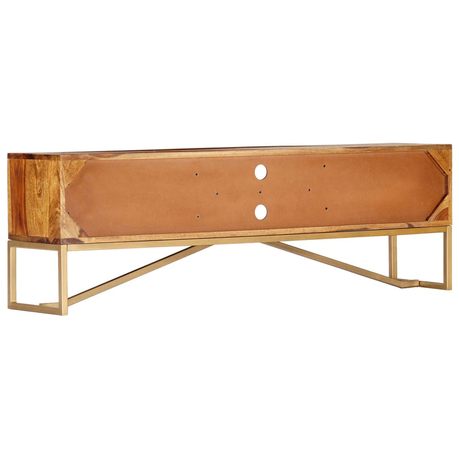 Tv-Meubel 140X30X45 Cm Massief Acaciahout
