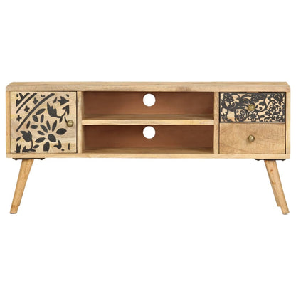 Tv-Meubel 100X30X45 Cm Massief Mangohout