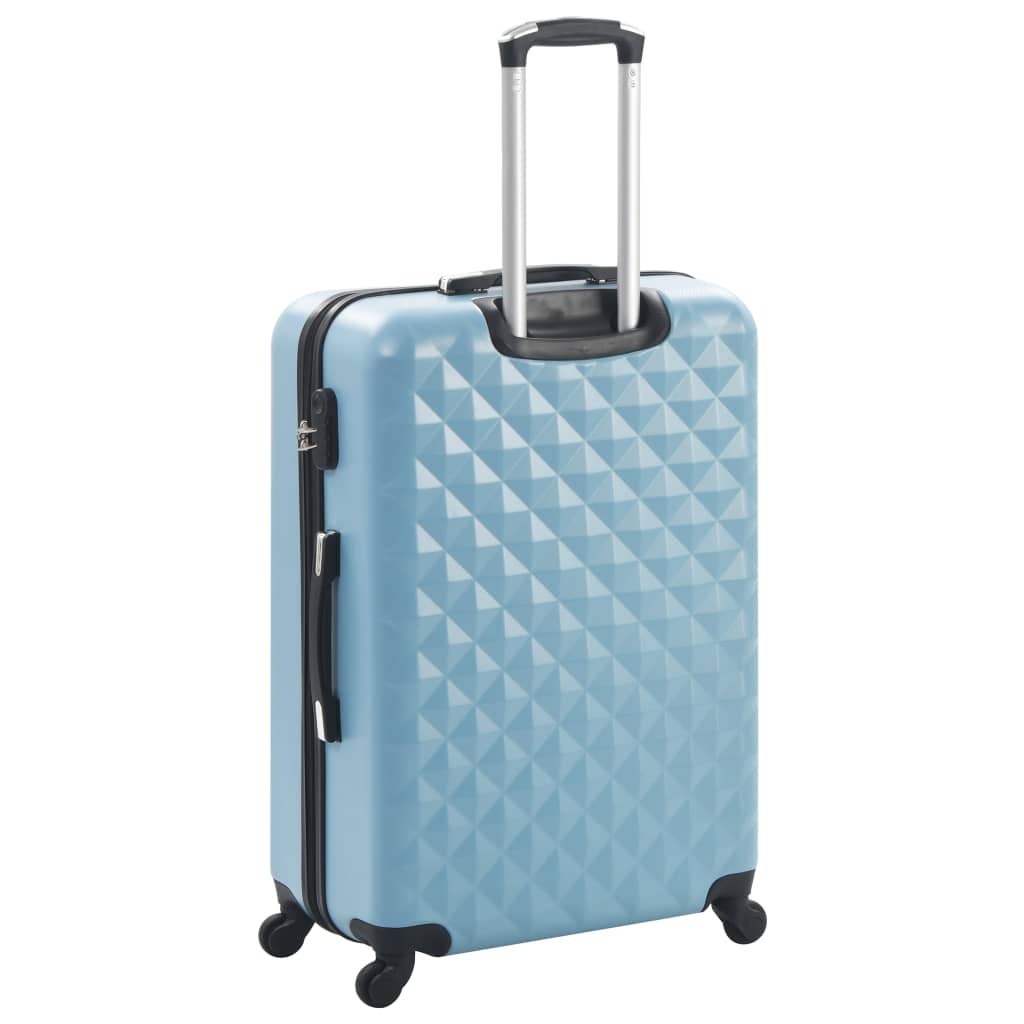 3-Delige Harde Kofferset Abs Blauw