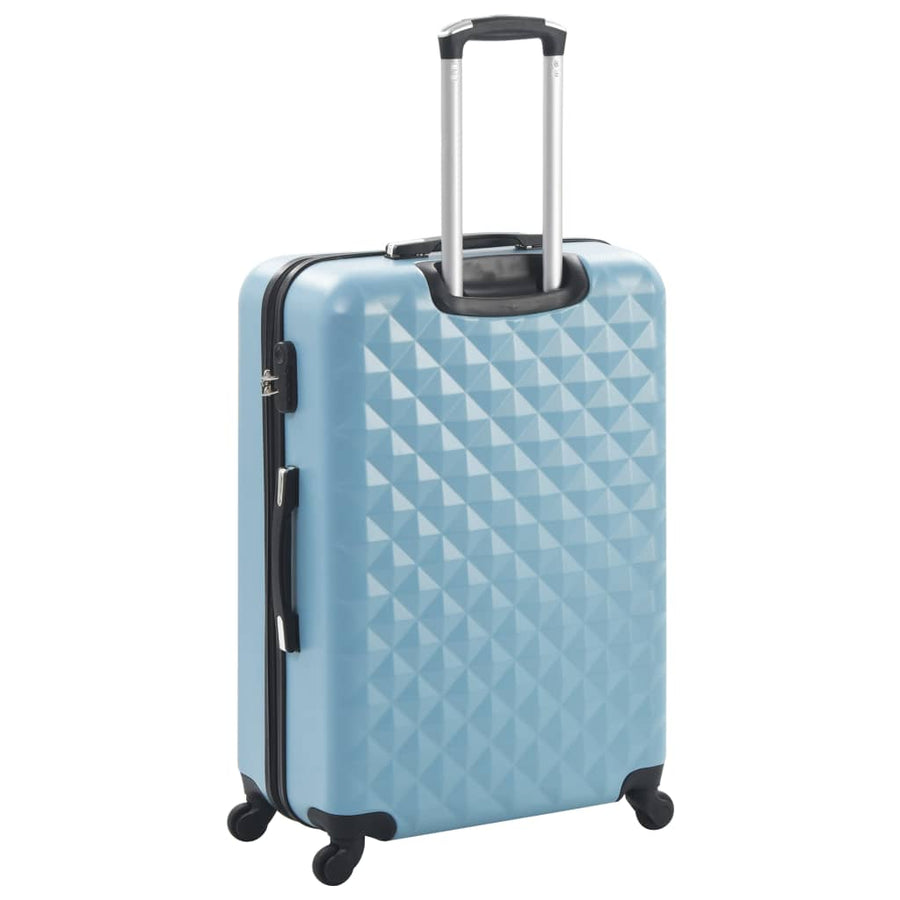 3-Delige Harde Kofferset Abs Blauw