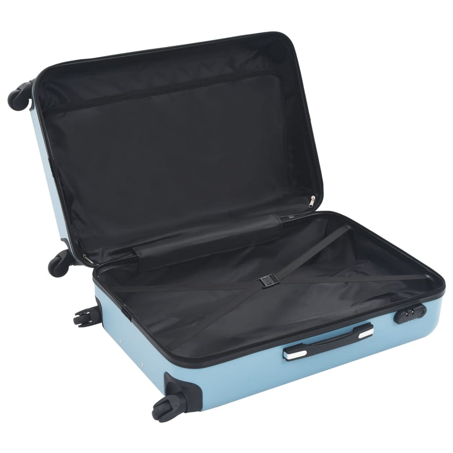 3-Delige Harde Kofferset Abs Blauw