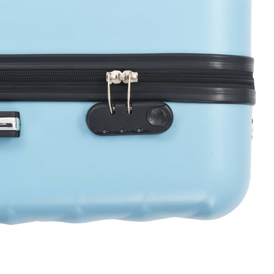 3-Delige Harde Kofferset Abs Blauw