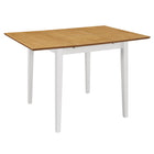 Extendable Dining Table (80-120)x80x74 cm MDF White