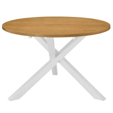 Eettafel 20X75 Cm Mdf Wit en bruin