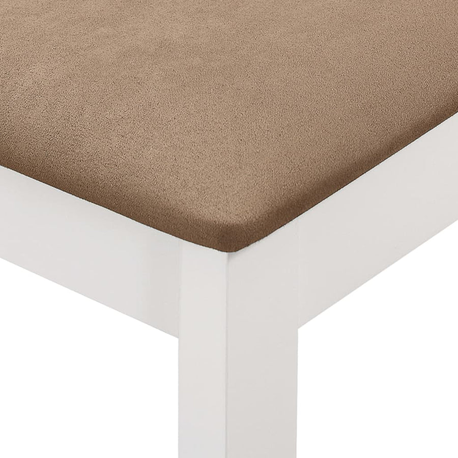 Eetkamerstoelen Met Kussens Massief Hout Wit 2 white and cream