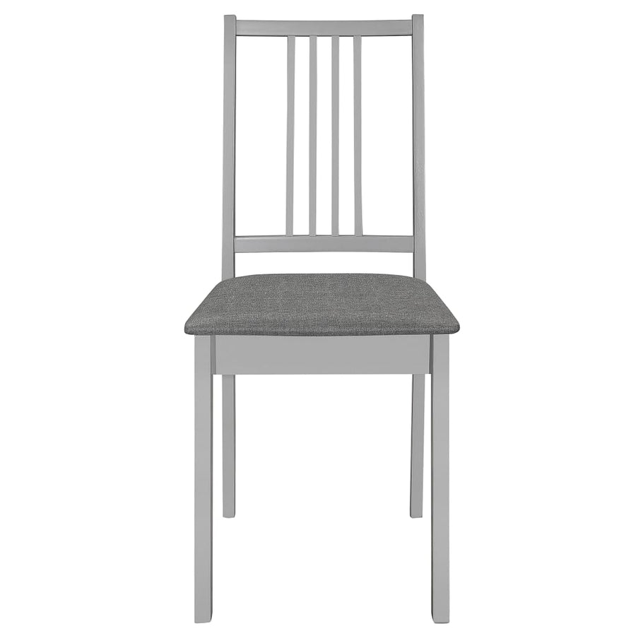 Eetkamerstoelen Met Kussens Massief Hout 4 Grijs