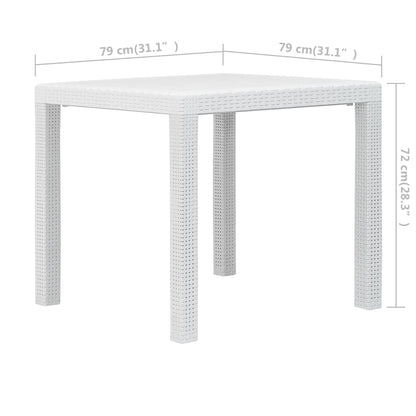 3-Delige Bistroset Rattan-Look Kunststof 2