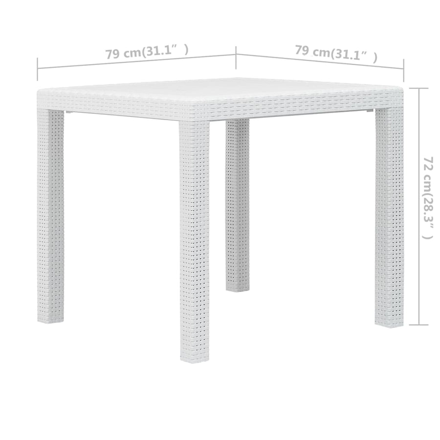 3-Delige Bistroset Rattan-Look Kunststof 2