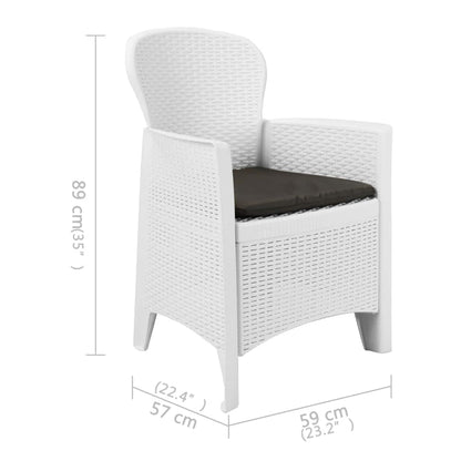 5-Delige Tuinset Rattan-Look Kunststof 4