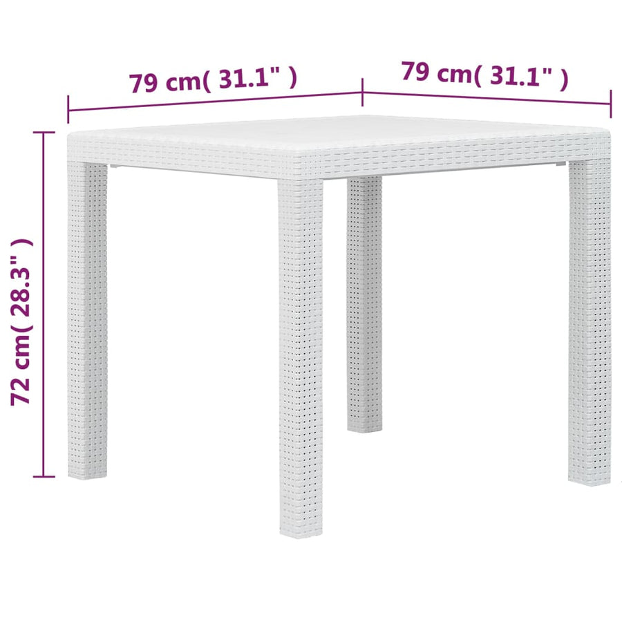 5-Delige Tuinset Rattan-Look Kunststof 4