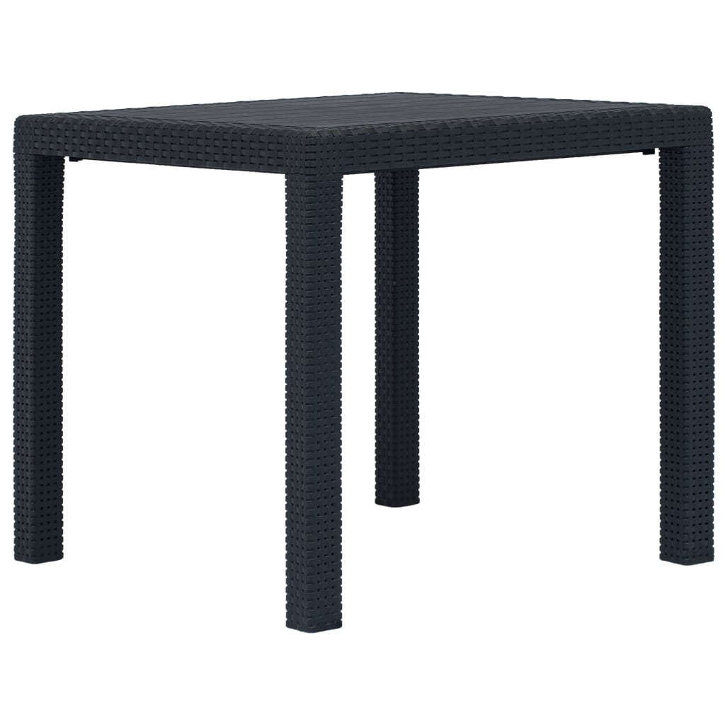 -Delige Tuinset Rattan-Look Kunststof 5 Antraciet