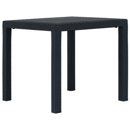-Delige Tuinset Rattan-Look Kunststof 5 Antraciet