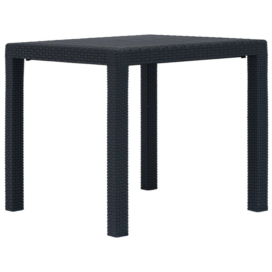 -Delige Tuinset Rattan-Look Kunststof 5 Antraciet