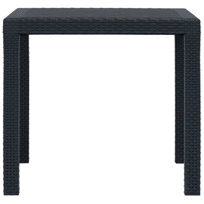 -Delige Tuinset Rattan-Look Kunststof 5 Antraciet
